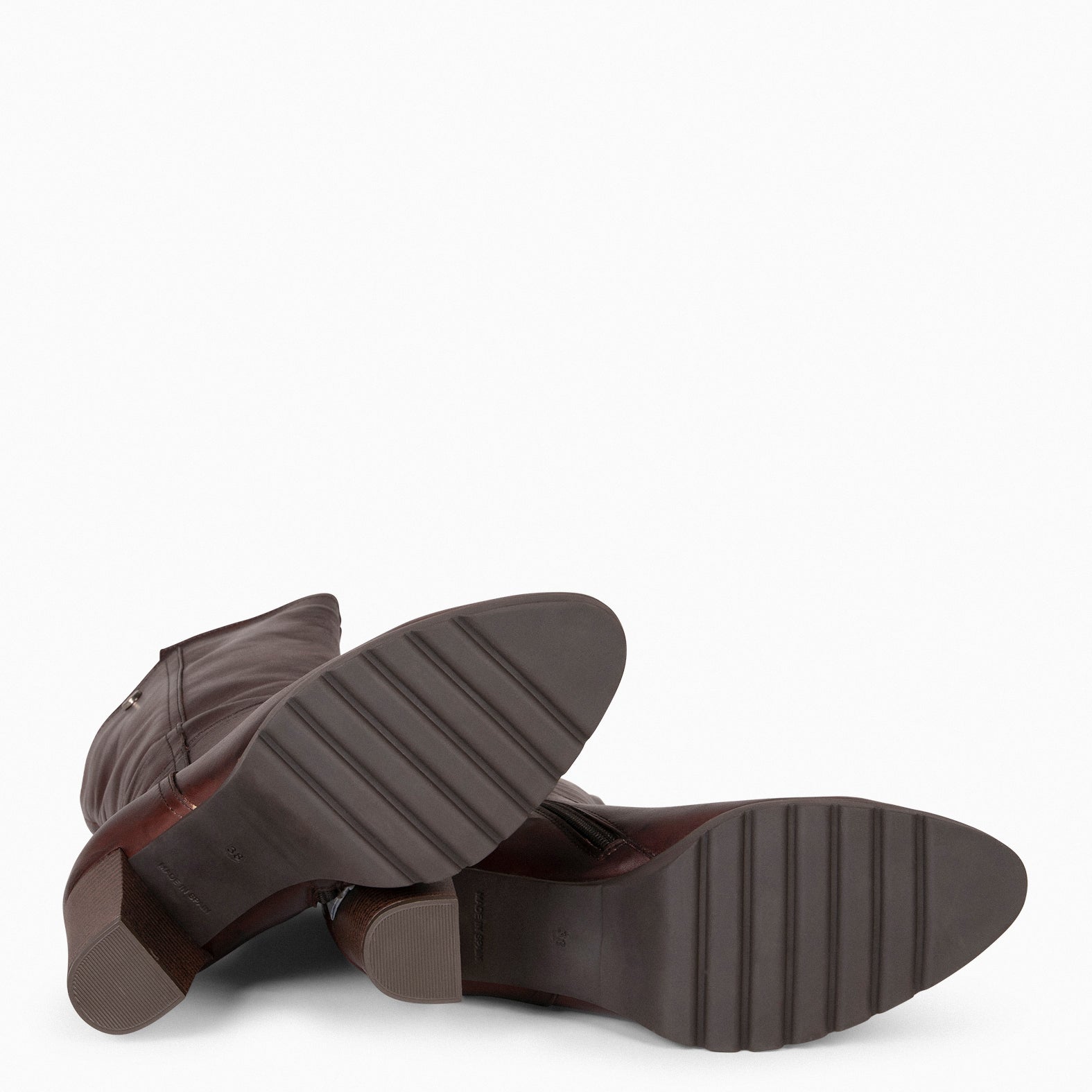 ARIANA - Botas de tacón y plataforma MARRON