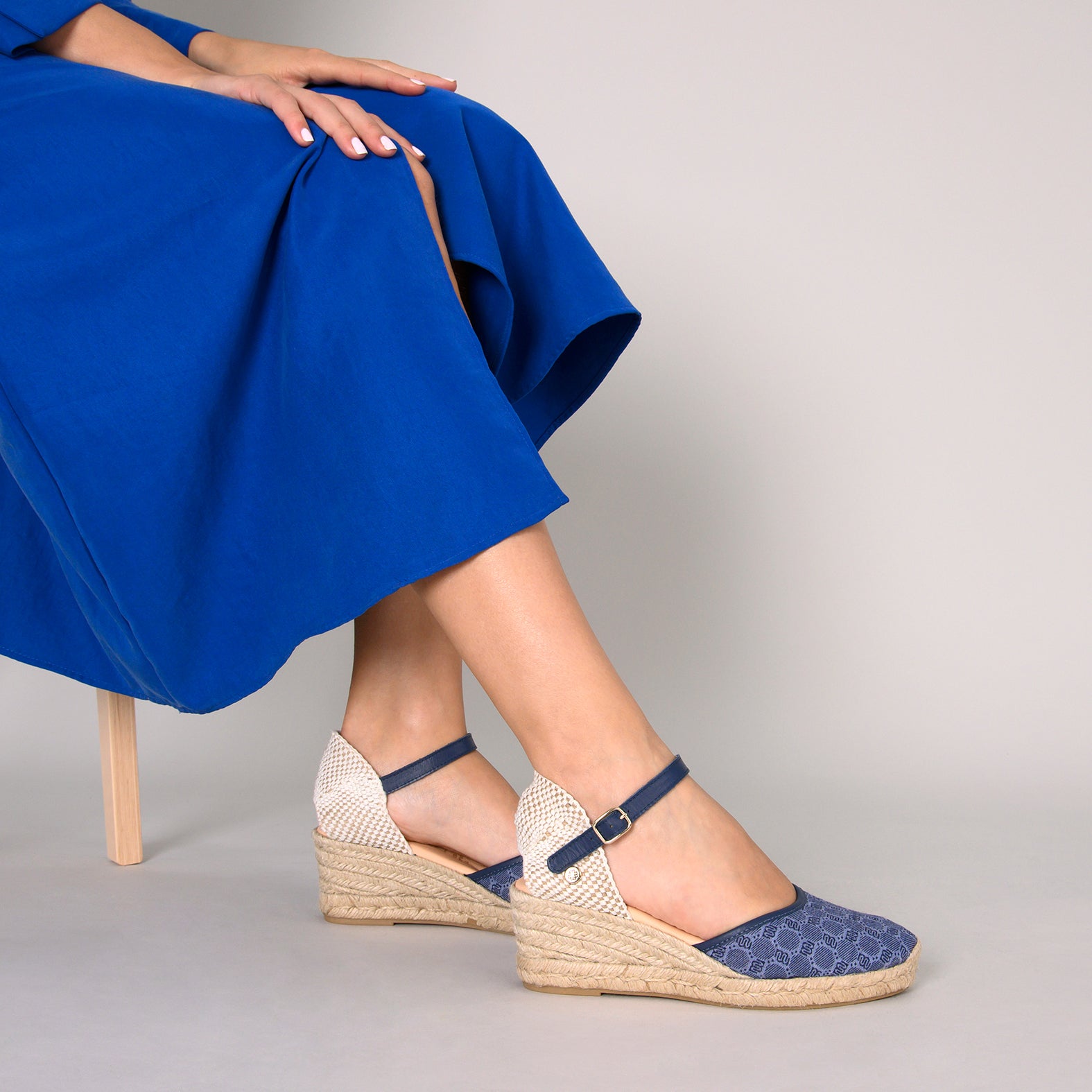 TOSSA - Cuñas de esparto AZUL