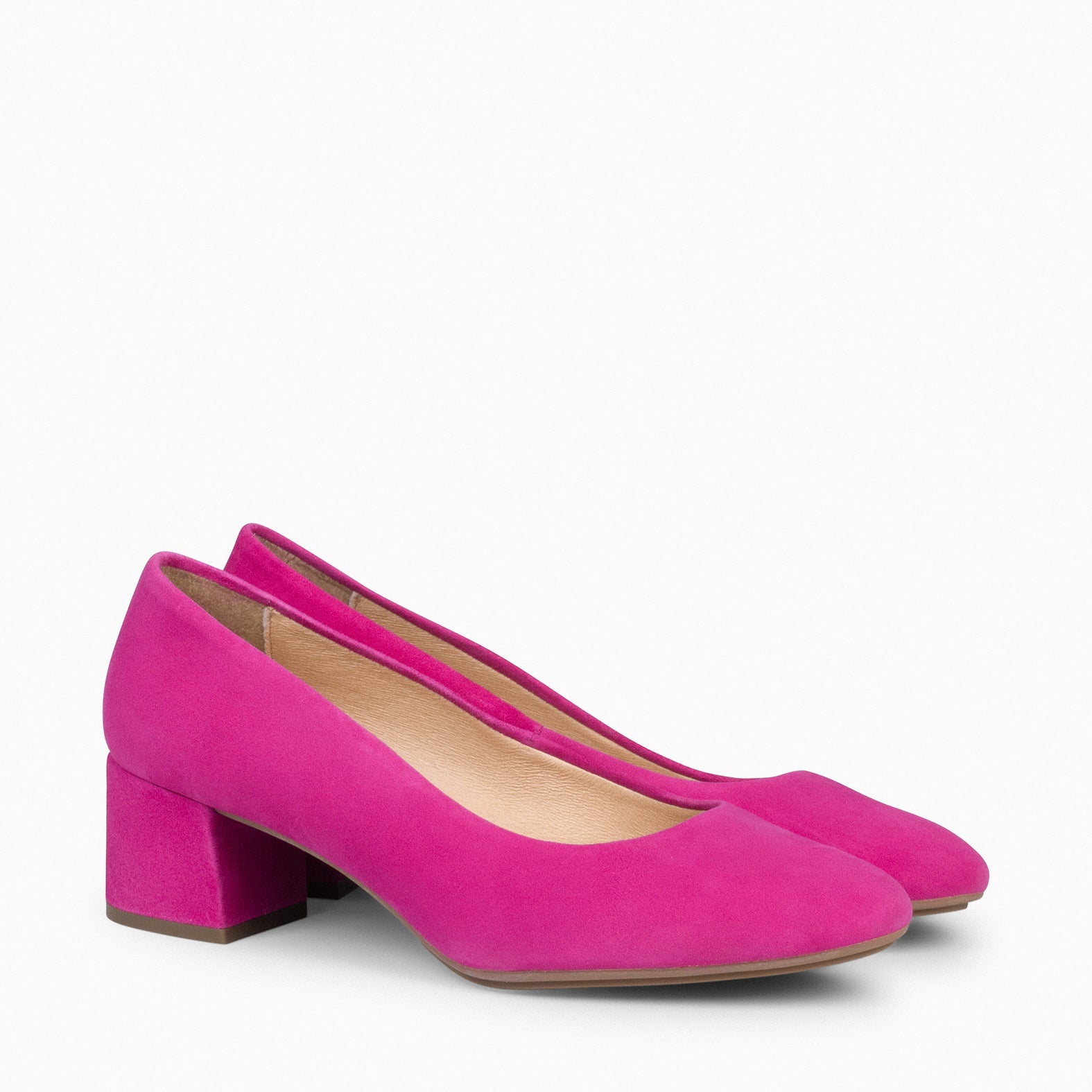 URBAN ROUND - RIMMEL SUEDE LEATHER LOW HEELS