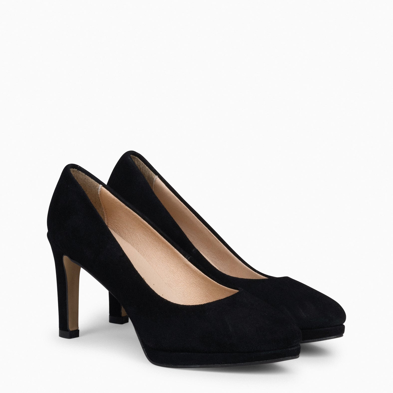 PLATFORM - BLACK HIGH HEELS WITH PLATFORM