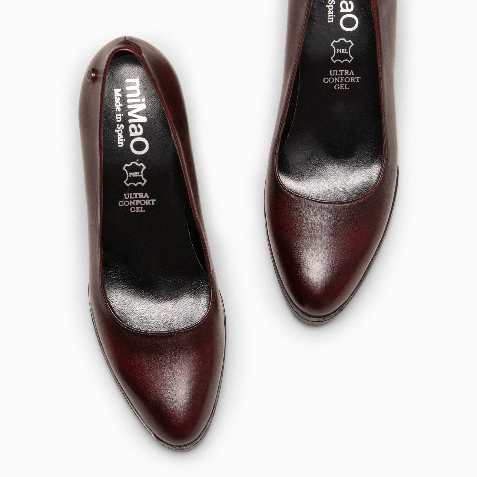 URBAN TREND - BURGUNDY nappa leather shoes