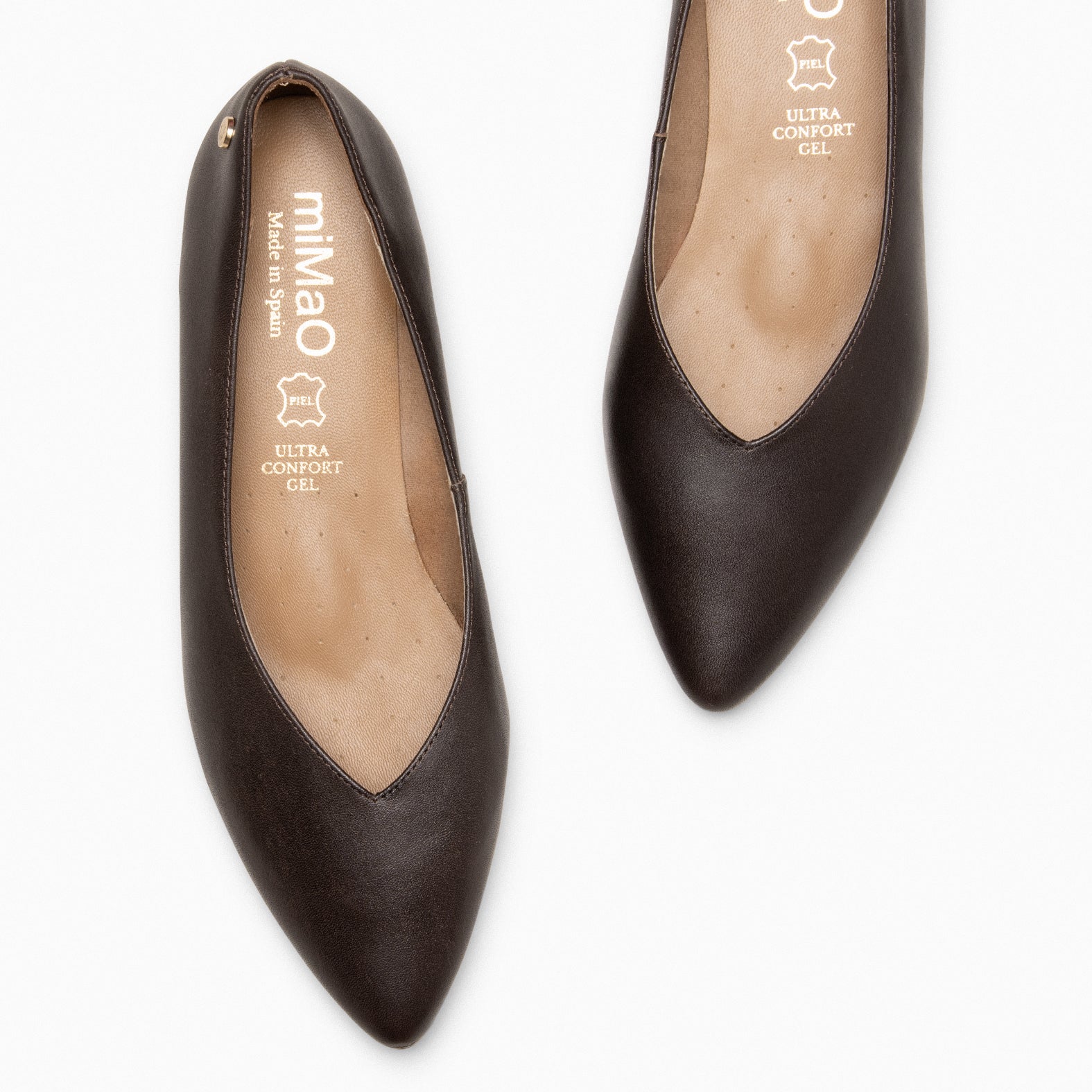 URBAN WEDGE – BROWN shoes with hidden wedge