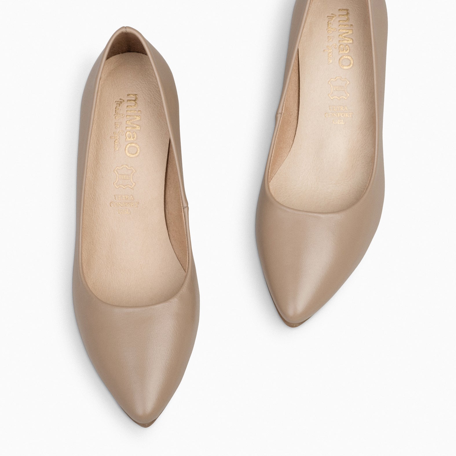 URBAN S SALON - Zapatos de tacón medio de napa TIERRA