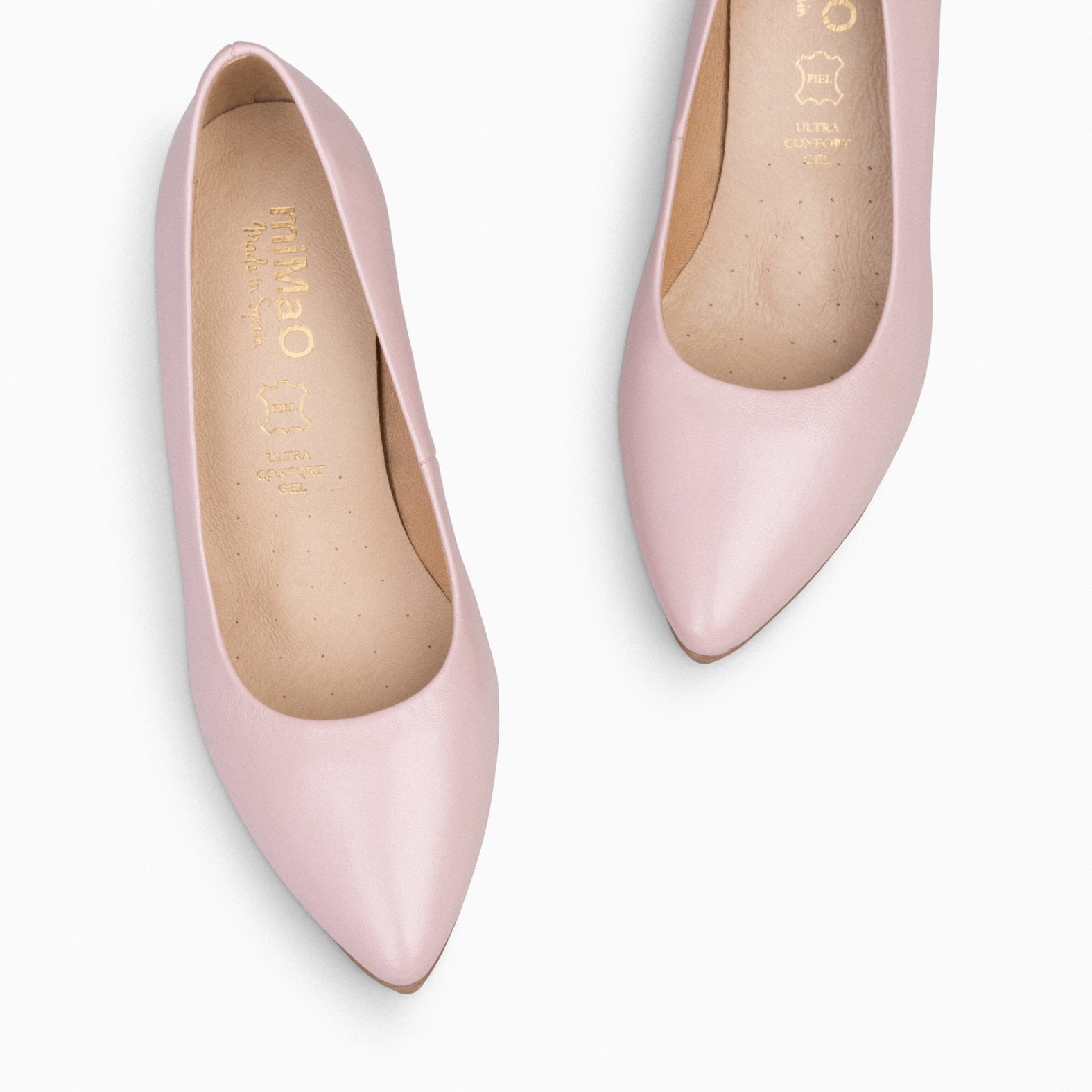 URBAN S SALON - Zapatos de tacón medio de napa ROSA