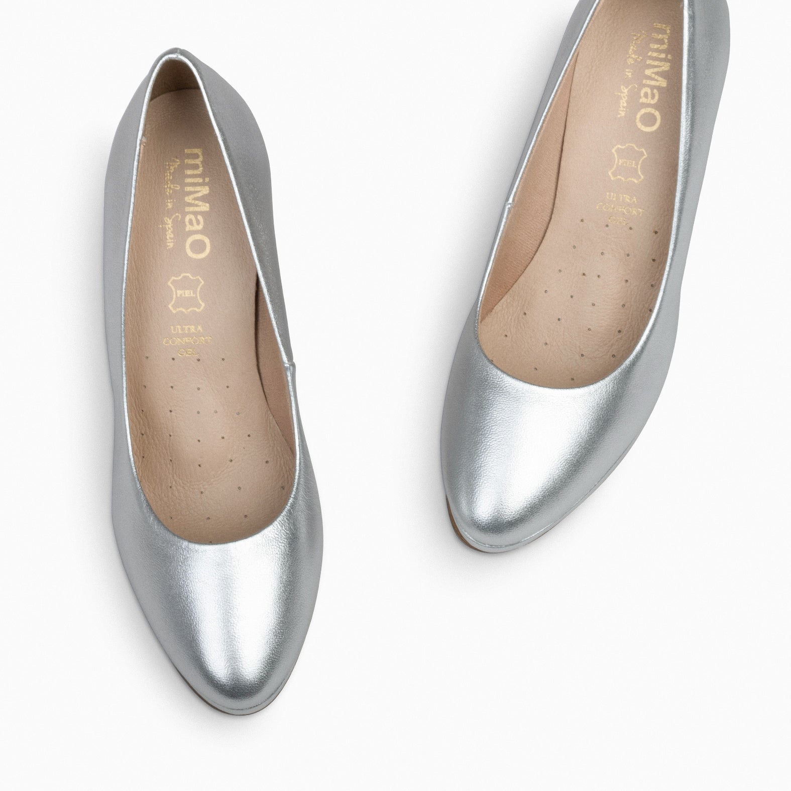 PLATFORM - SILVER HIGH HEELS WITH PLATFORM