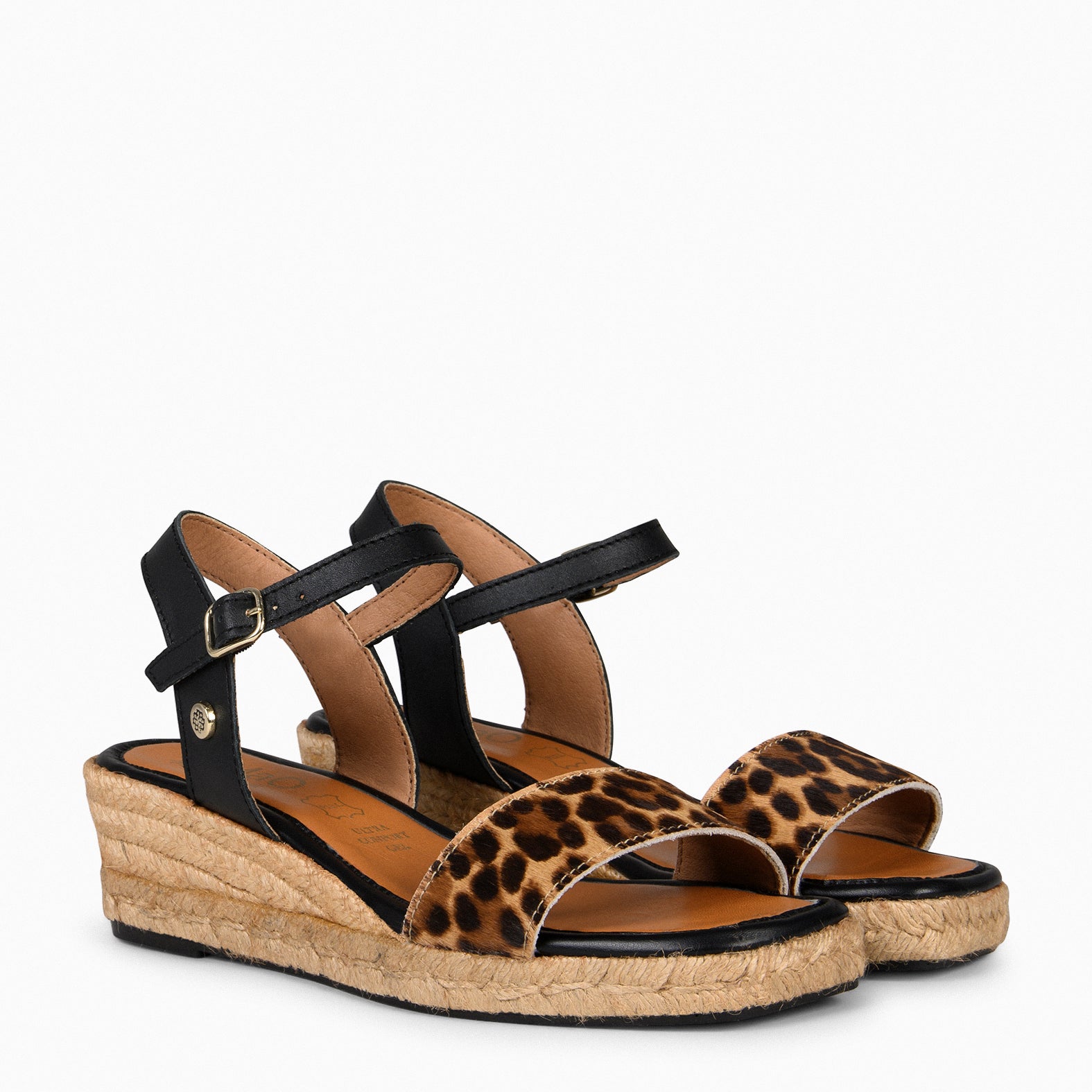 MARISA - ANIMAL PRINT LOW ESPADRILLES WEDGES
