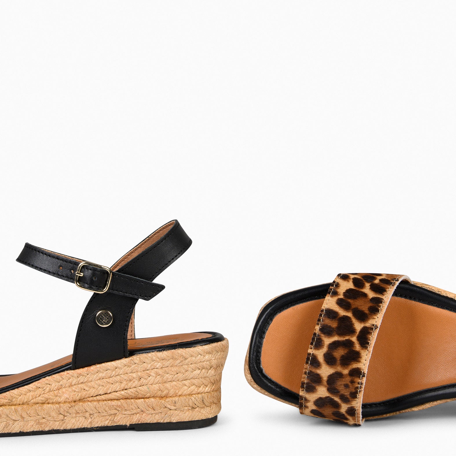 MARISA - ANIMAL PRINT LOW ESPADRILLES WEDGES