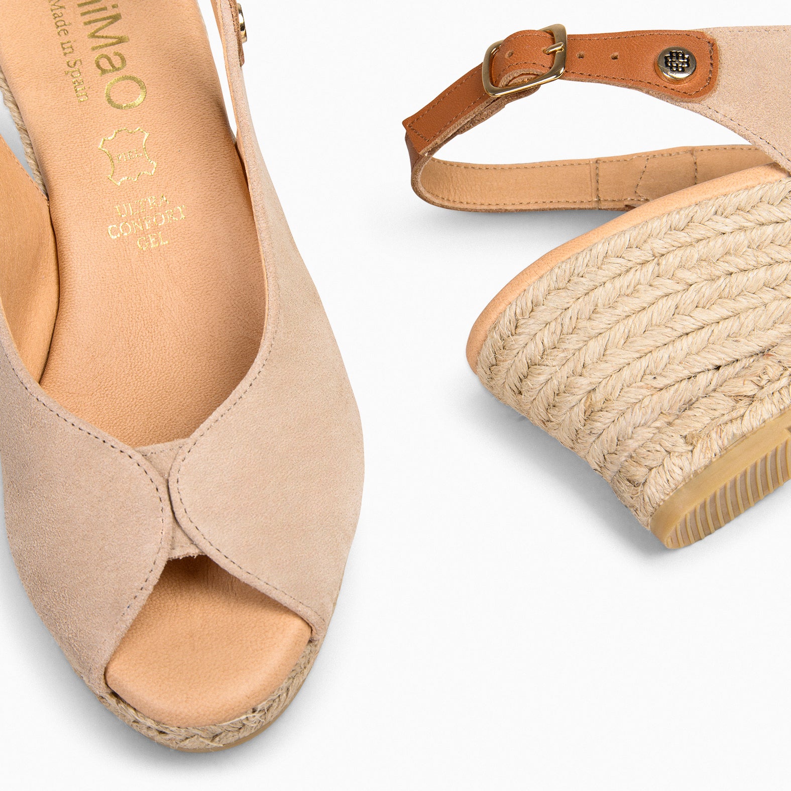 PETRA - BEIGE SLING-BACK ESPADRILLE