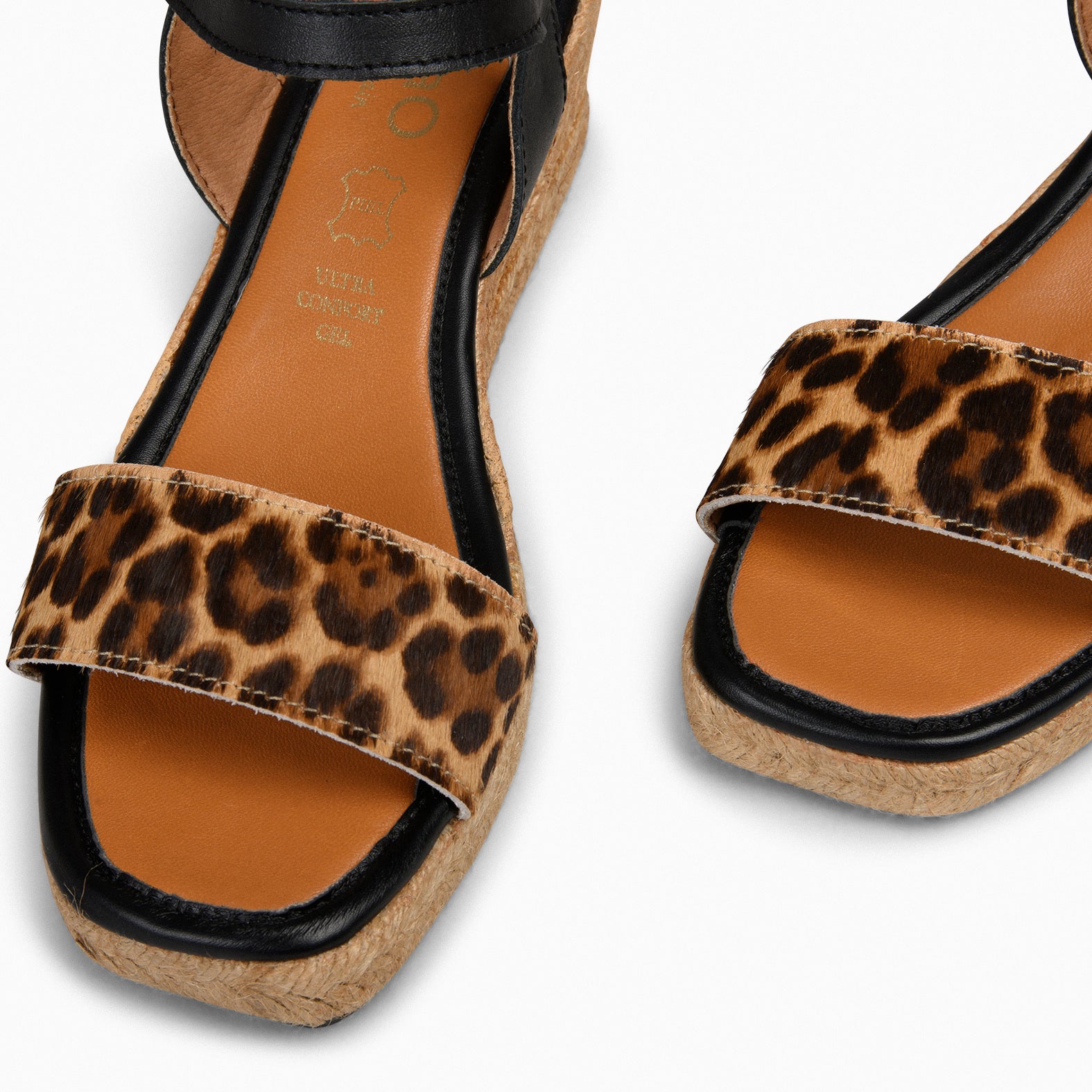 MARISA - ANIMAL PRINT LOW ESPADRILLES WEDGES