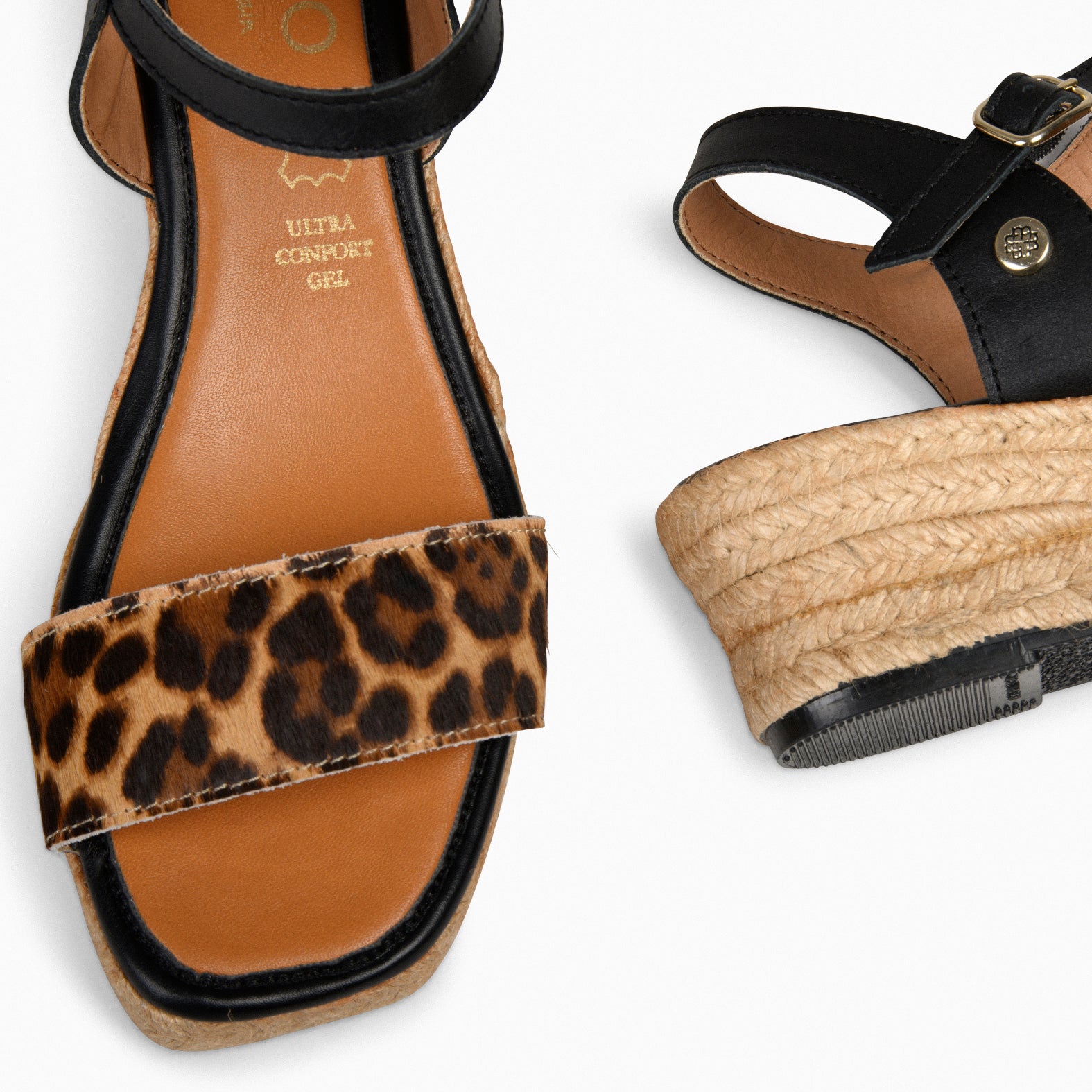 MARISA - ANIMAL PRINT LOW ESPADRILLES WEDGES