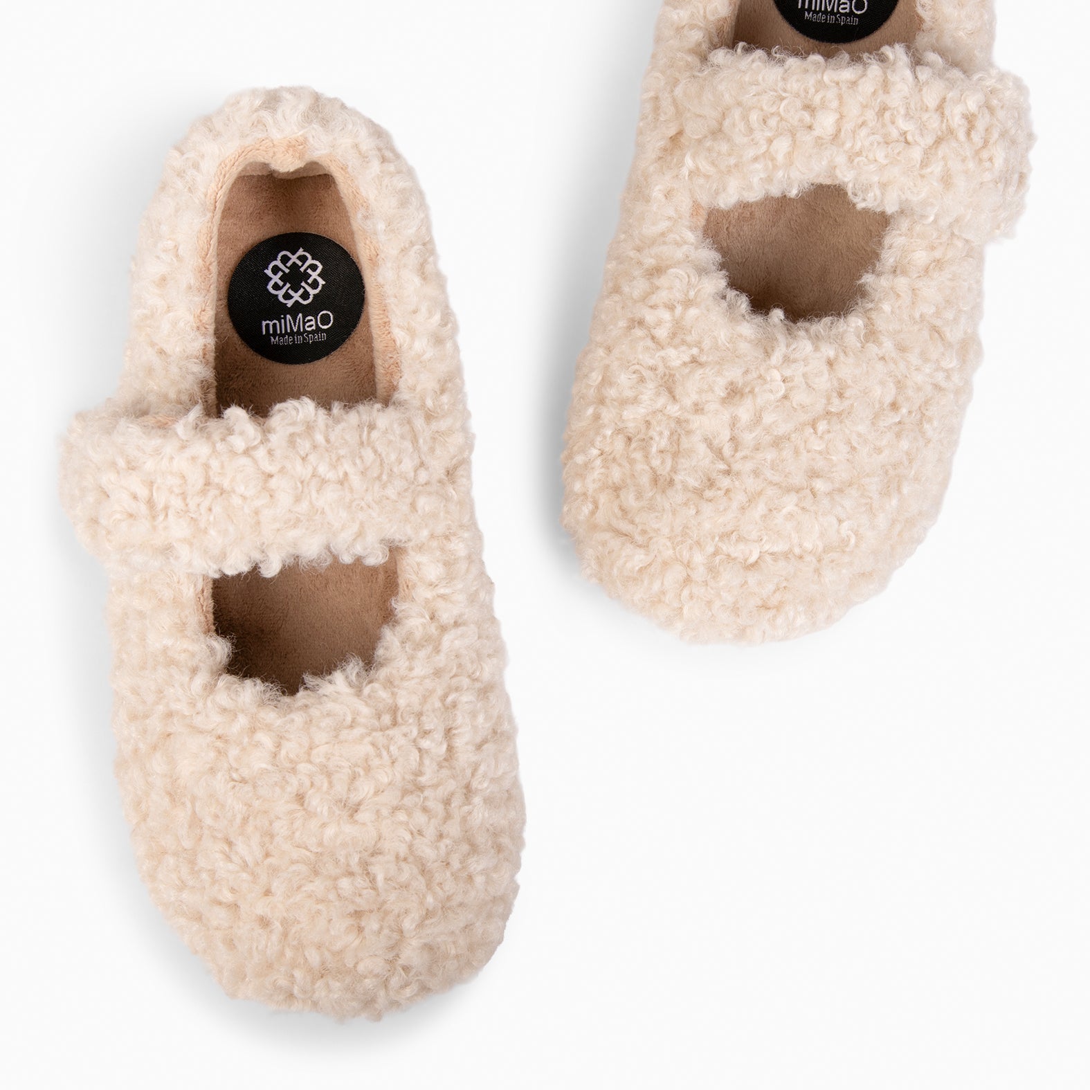 COZY DREAMS - Zapatillas de estar por casa con velcro BEIGE