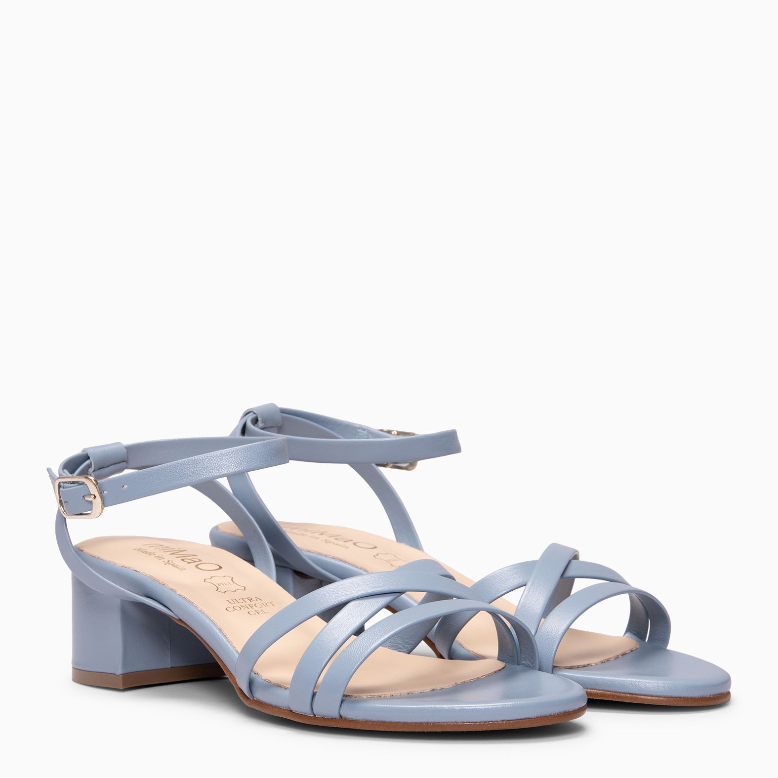 VIENA - JEANS Sandal low heel shoes