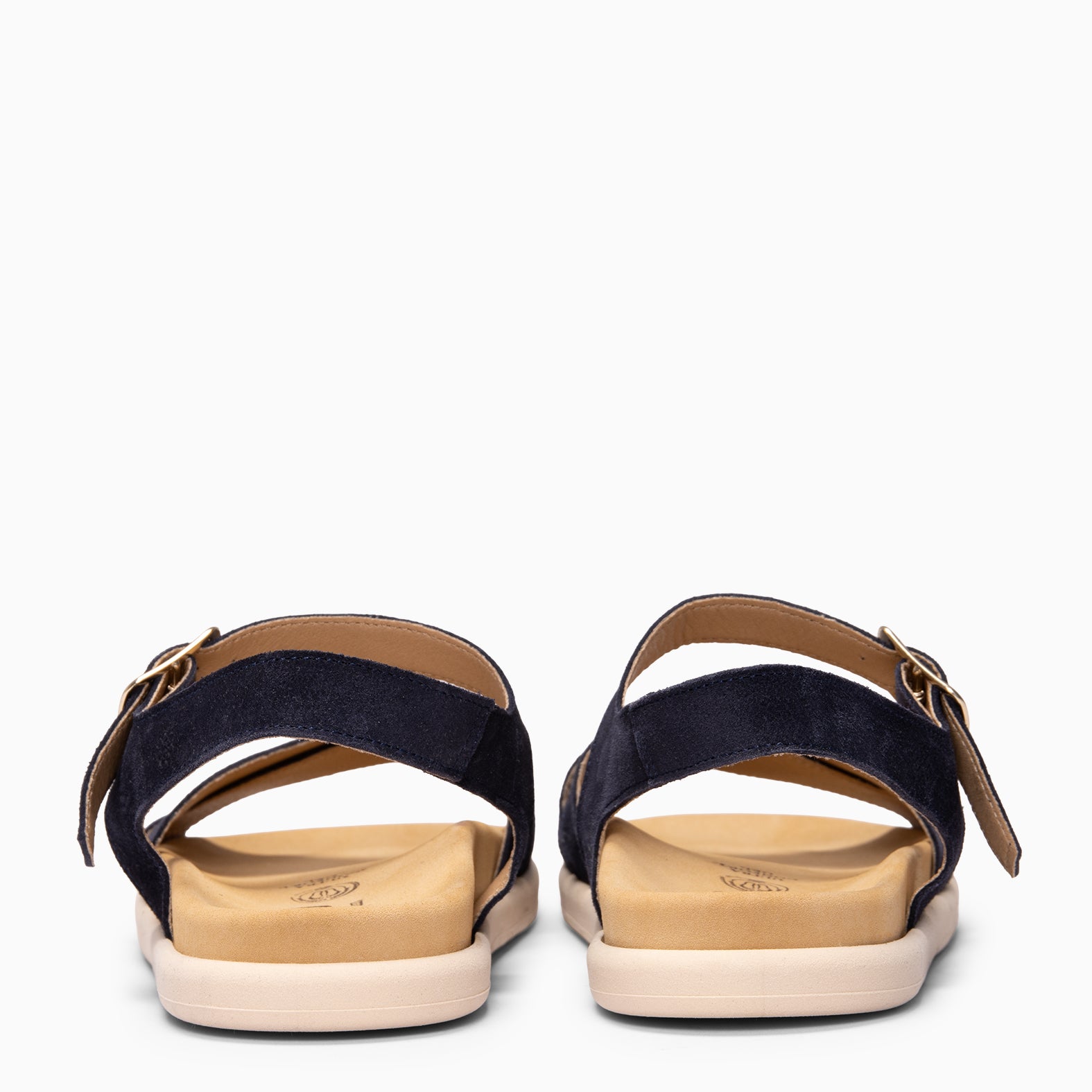 BRISA - Sandalias Baresoft de ante AZUL