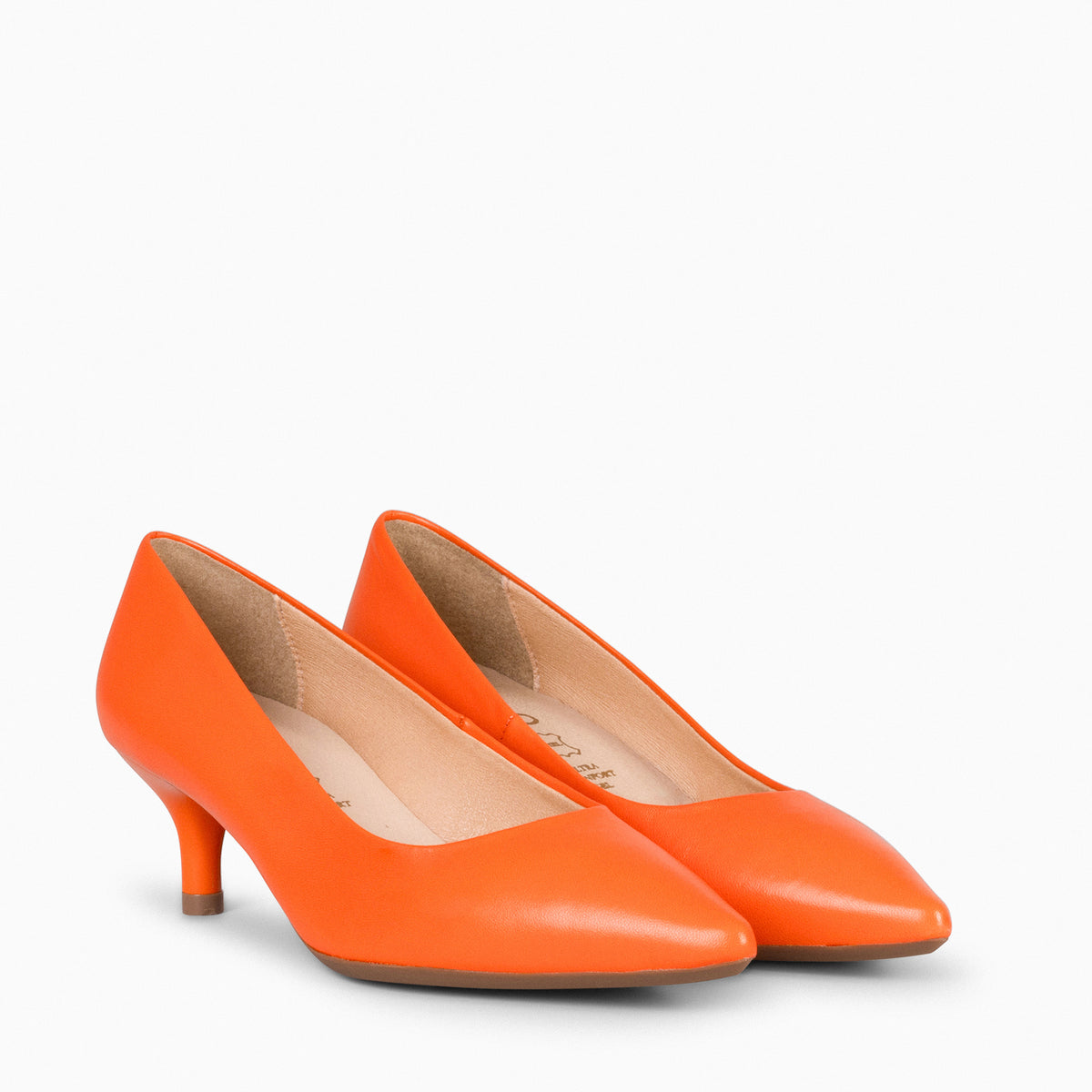 URBAN KITTEN - Zapatos con tacón de chupete de napa NARANJA