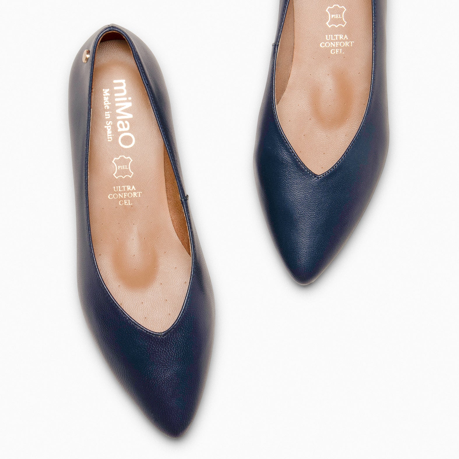 URBAN WEDGE – NAVY shoes with hidden wedge