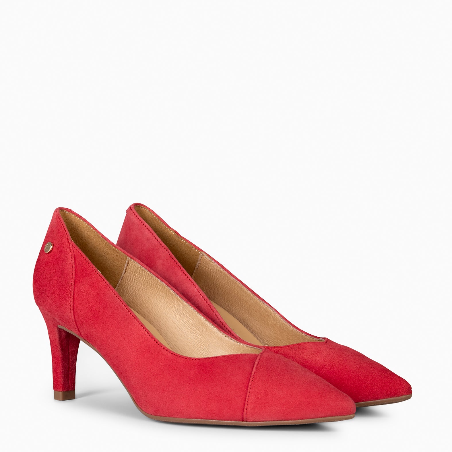 GLAM S - RED ELEGANT LOW-HEELED