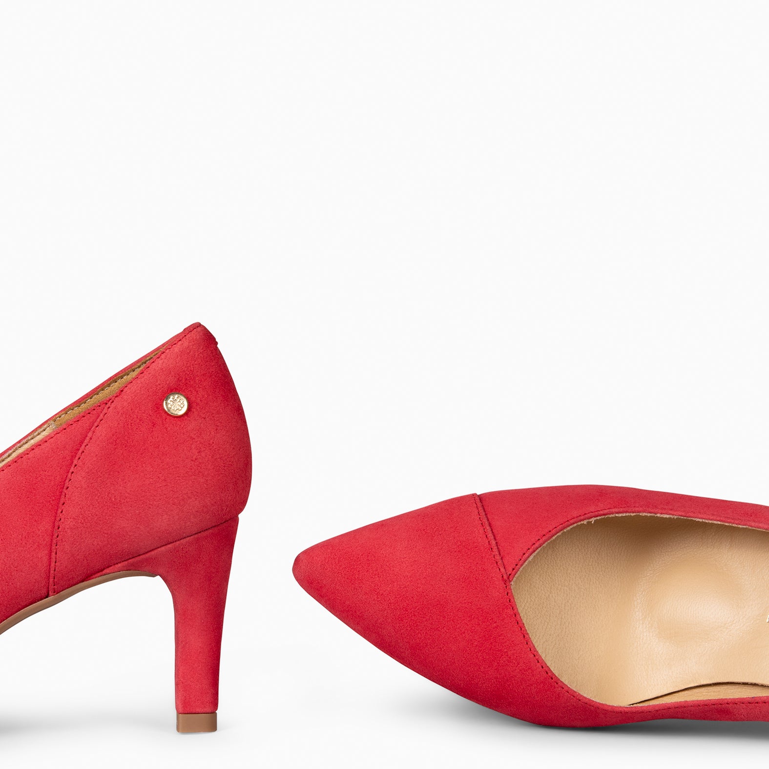 GLAM S - RED ELEGANT LOW-HEELED