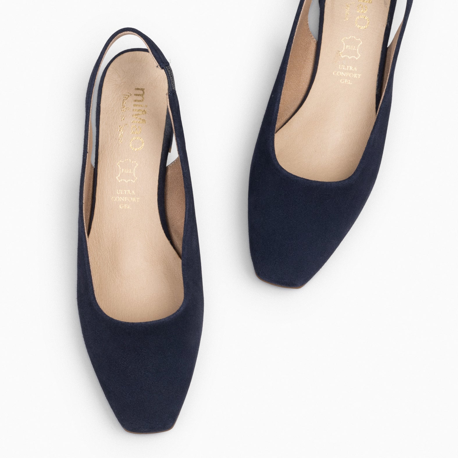 URBAN LADY – Slingbacks à petit talon large BLEU MARINE