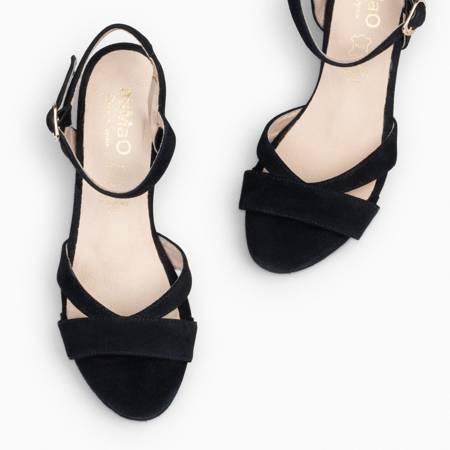 PARIS – Sandalias de fiesta con tacón alto y plataforma NEGRO - miMaO ®