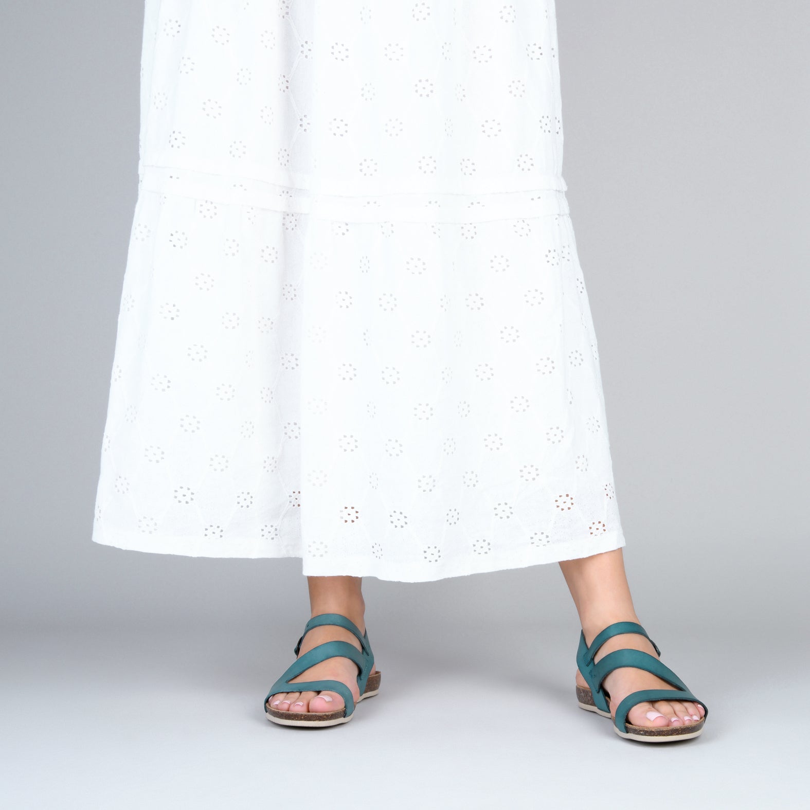 LIS – Sandalias BIO de piel de vaquetilla AZUL