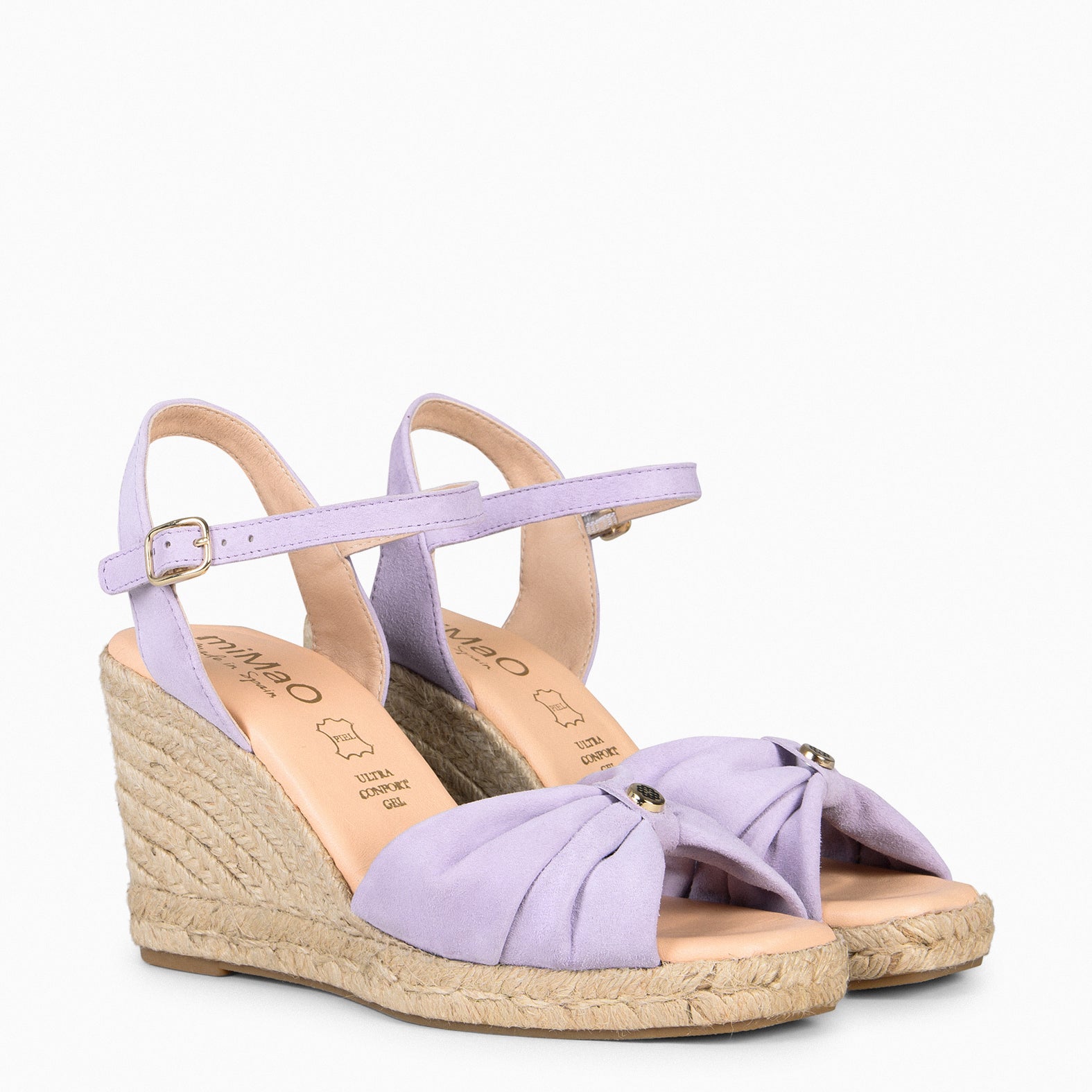 MIRASOL – LILAC high wedge espadrilles