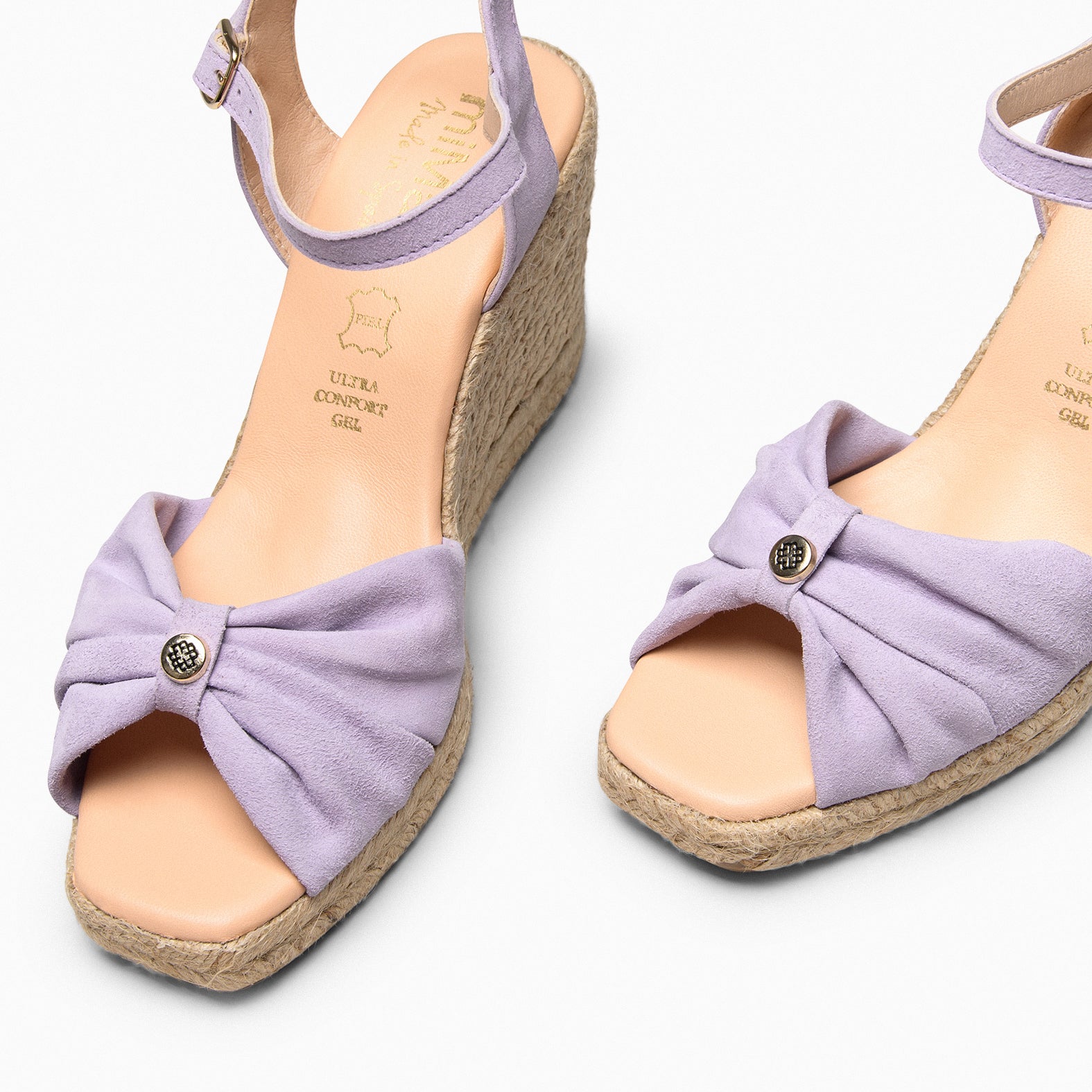 MIRASOL – LILAC high wedge espadrilles