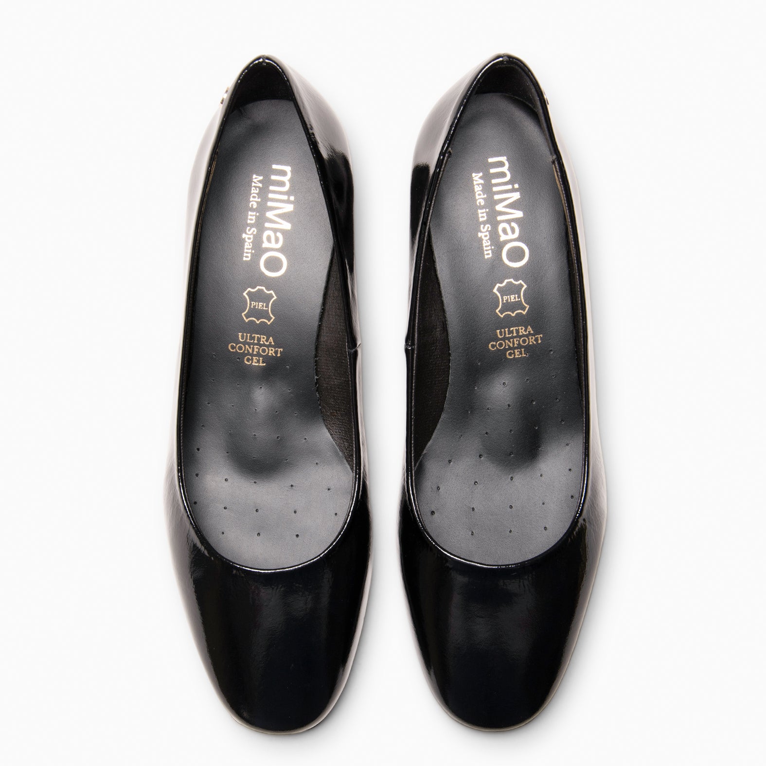 SUSY - Zapato de tacón medio texturizado NEGRO