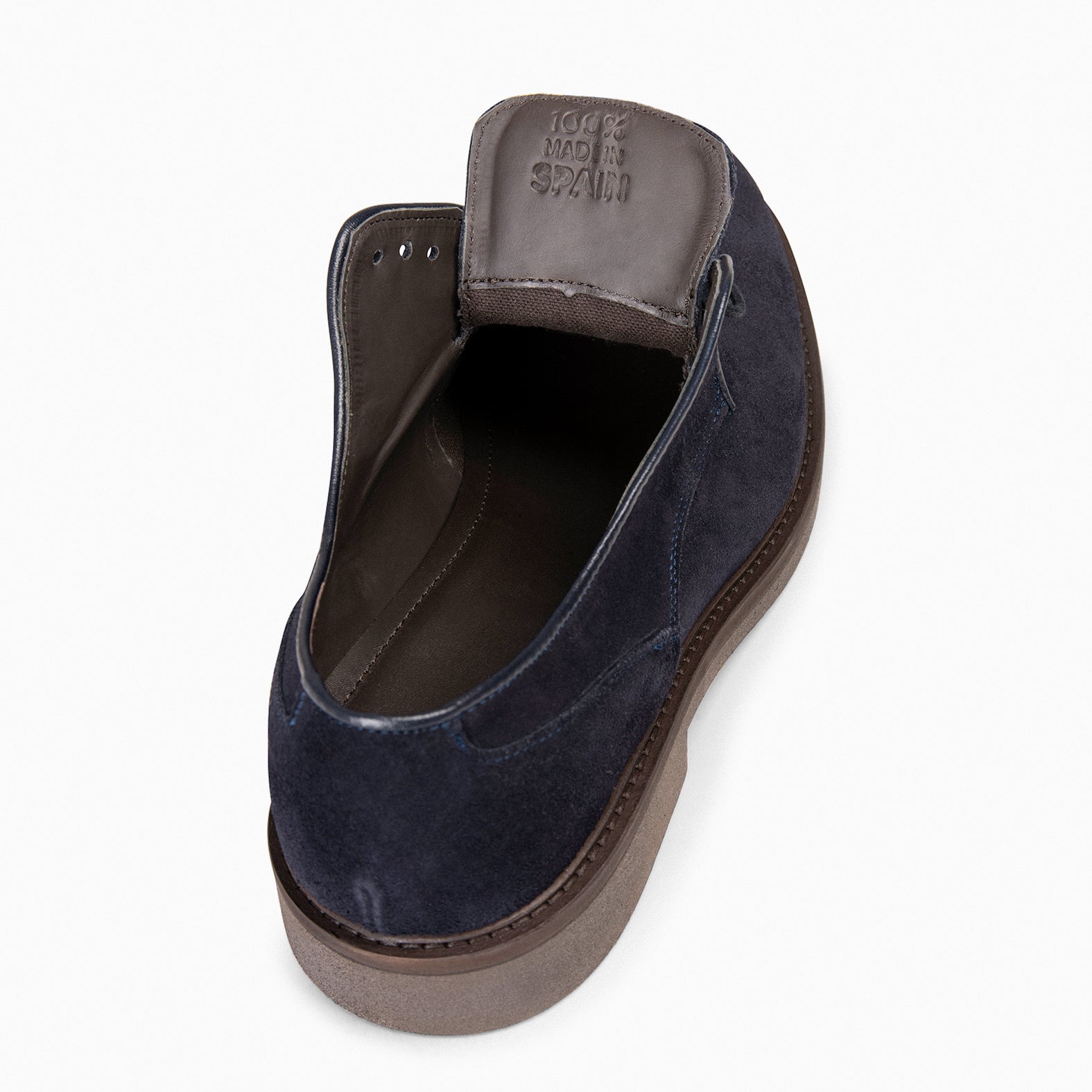 ALONSO – Chaussures à lacets en daim BLEU MARINE pour homme