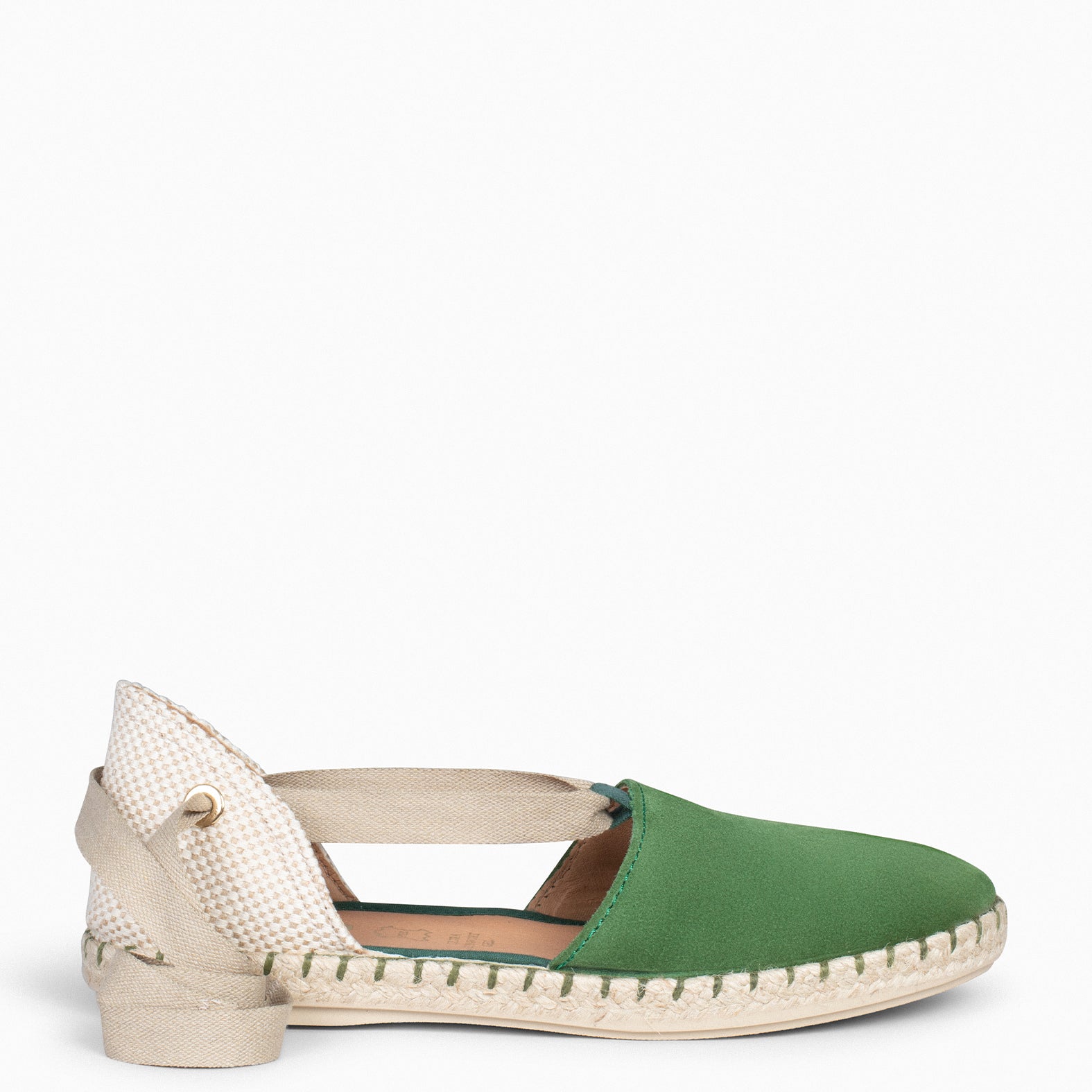 ALGARVE – Espadrilles plates pour femme VERT