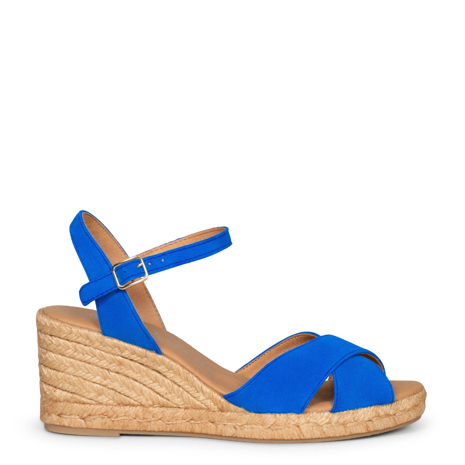 CALPE - ELECTRIC BLUE SUEDE LEATHER ESPADRILLE