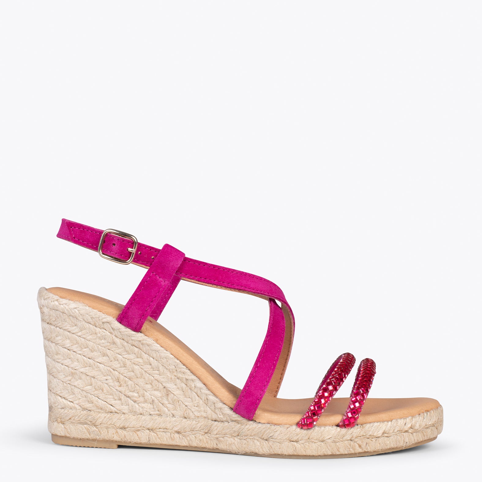 MORAIRA – FUCHSIA elegant high heel espadrille