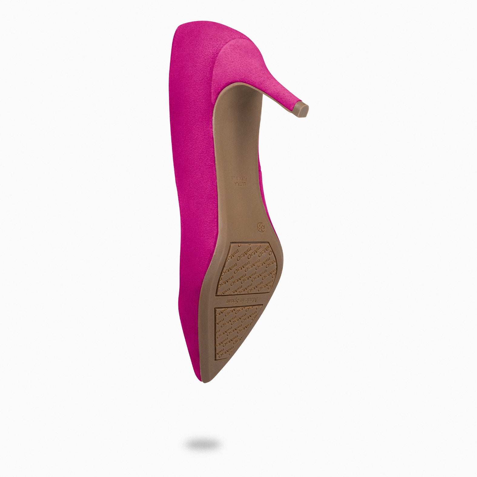 STILETTO – FUCSIA suede leather stilettos