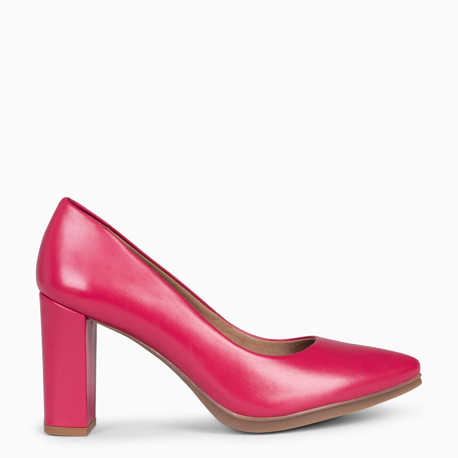 Fuchsia high hot sale heel shoes