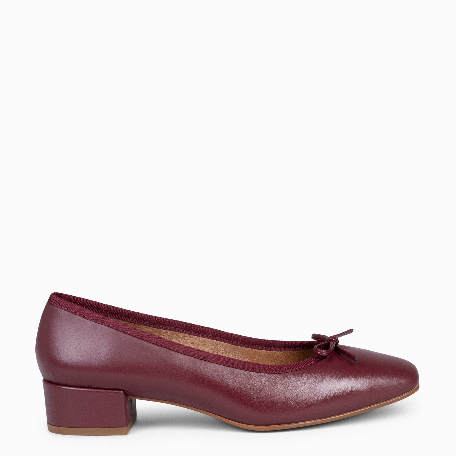 OPERA Ballerines talon BORDEAUX miMaO