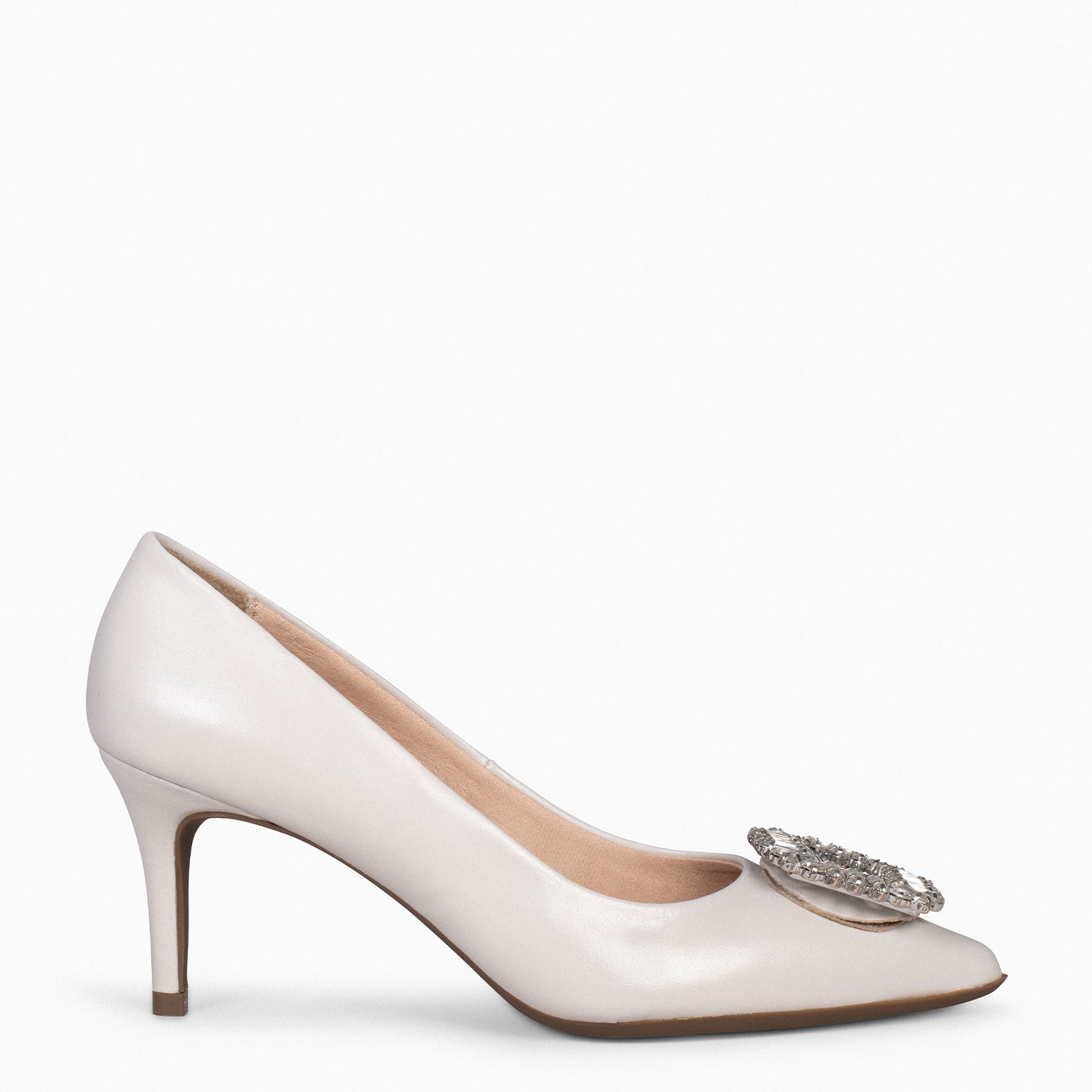 ELLA - Chaussures à talon aiguille avec strass BLANC