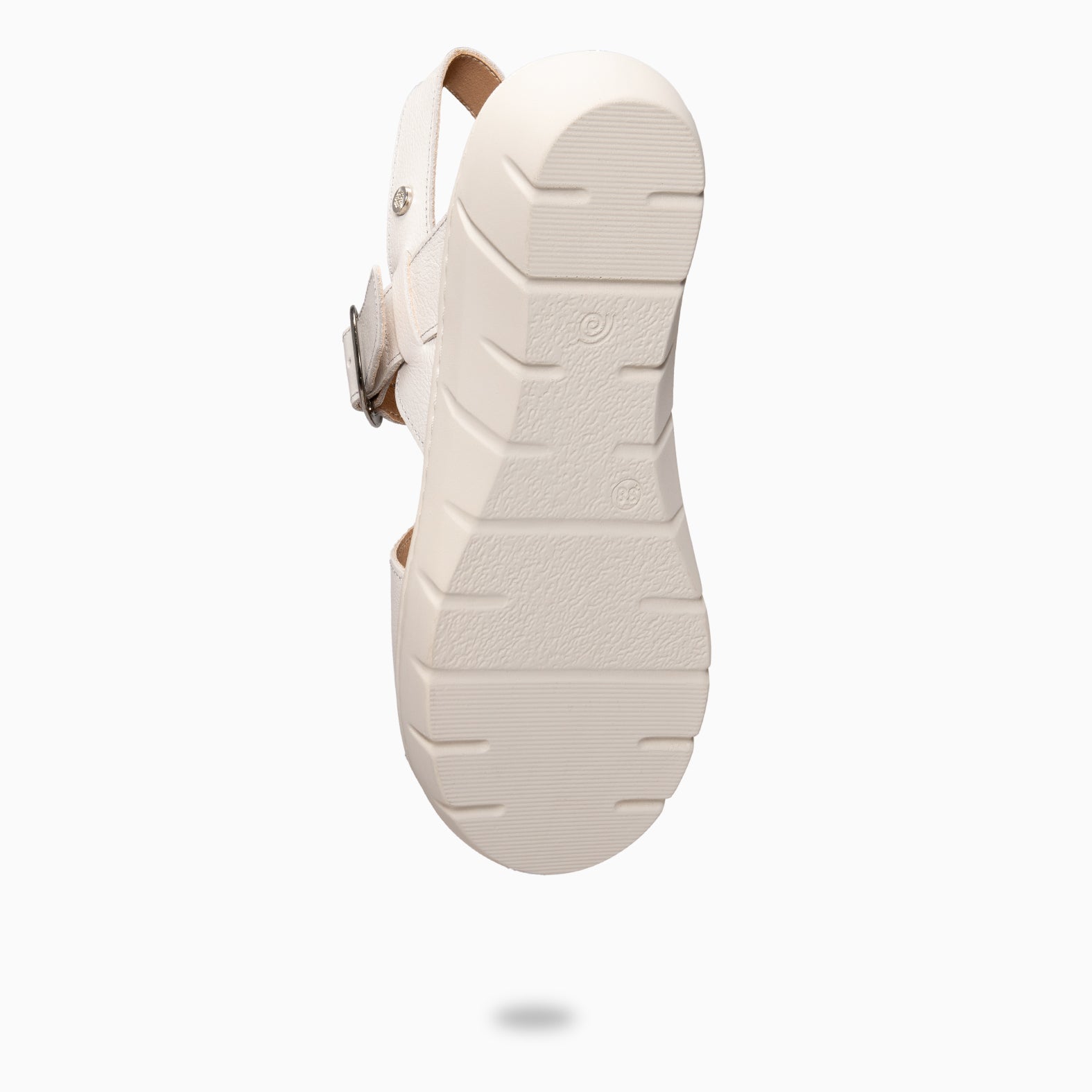 NATURA - Sandales à semelle amovible BLANC