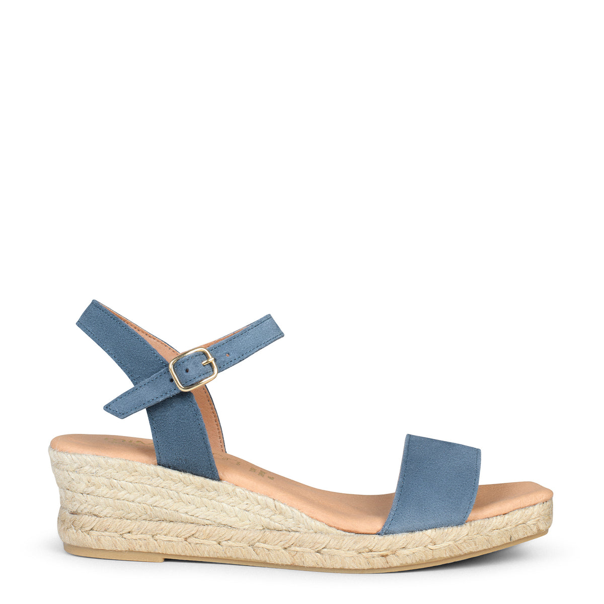 JEREZ – BLUE espadrilles with comfortable wedge