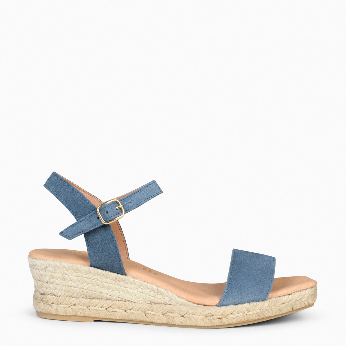 JEREZ – BLUE espadrilles with comfortable wedge