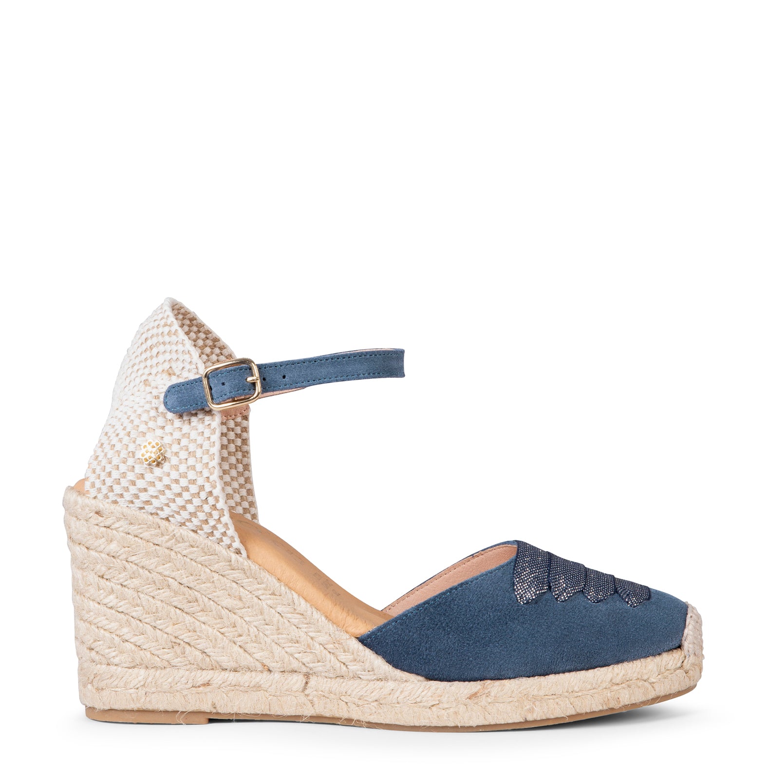 DELHI – Espadrilles à talon haut BLEU