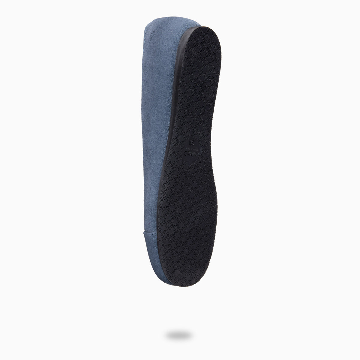 PLUMA - Bailarina baresoft de serraje JEANS