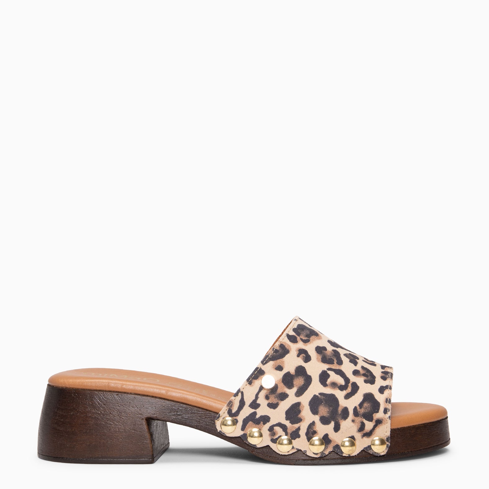 LEYA - BROWN Low heeled clogs