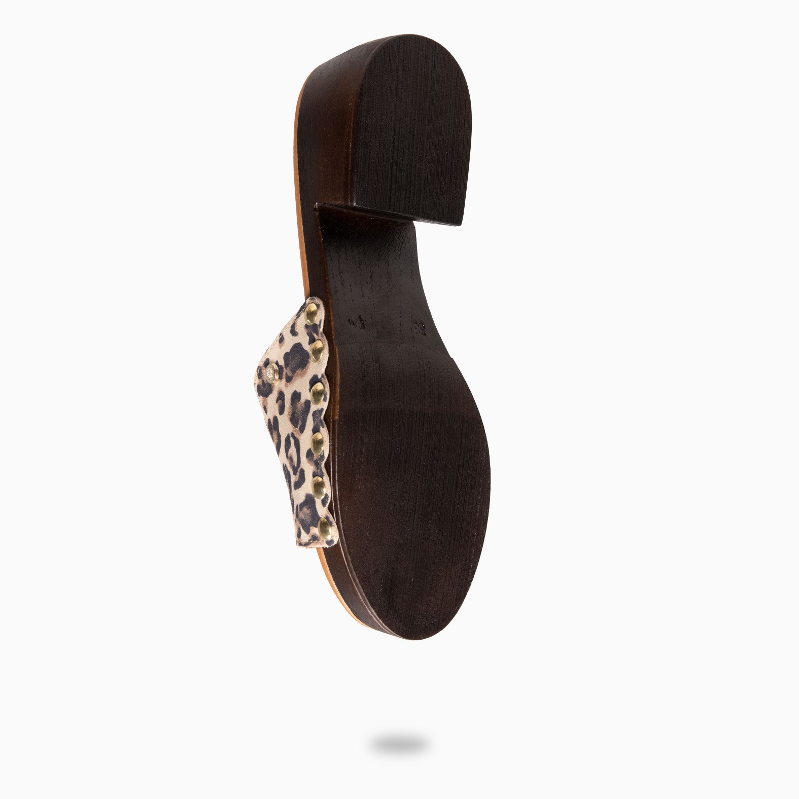 LEYA - Sabots ultra confort en cuir ANIMAL PRINT
