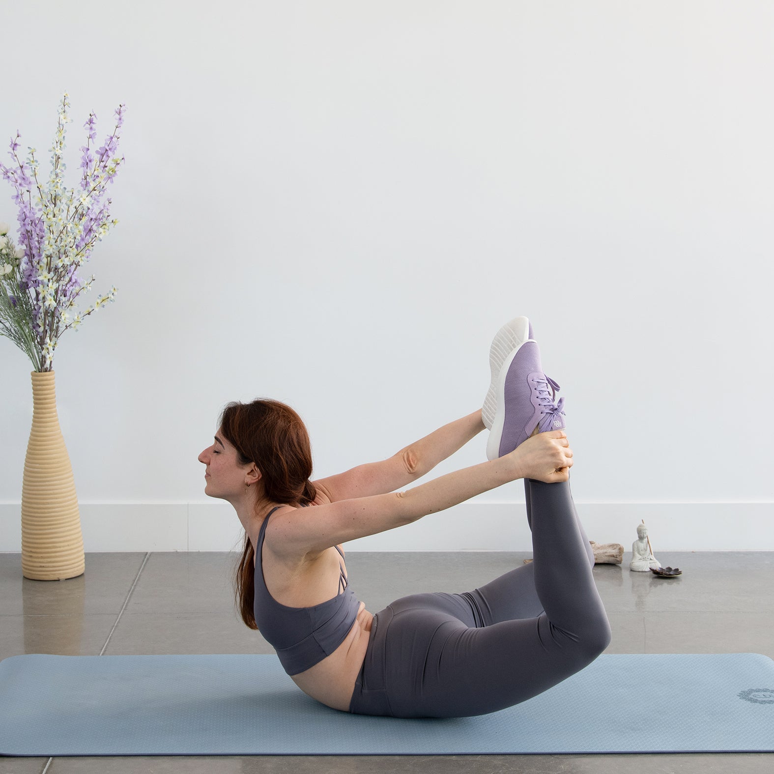 YOGA – Zapatillas deportivas de lana merino LILA