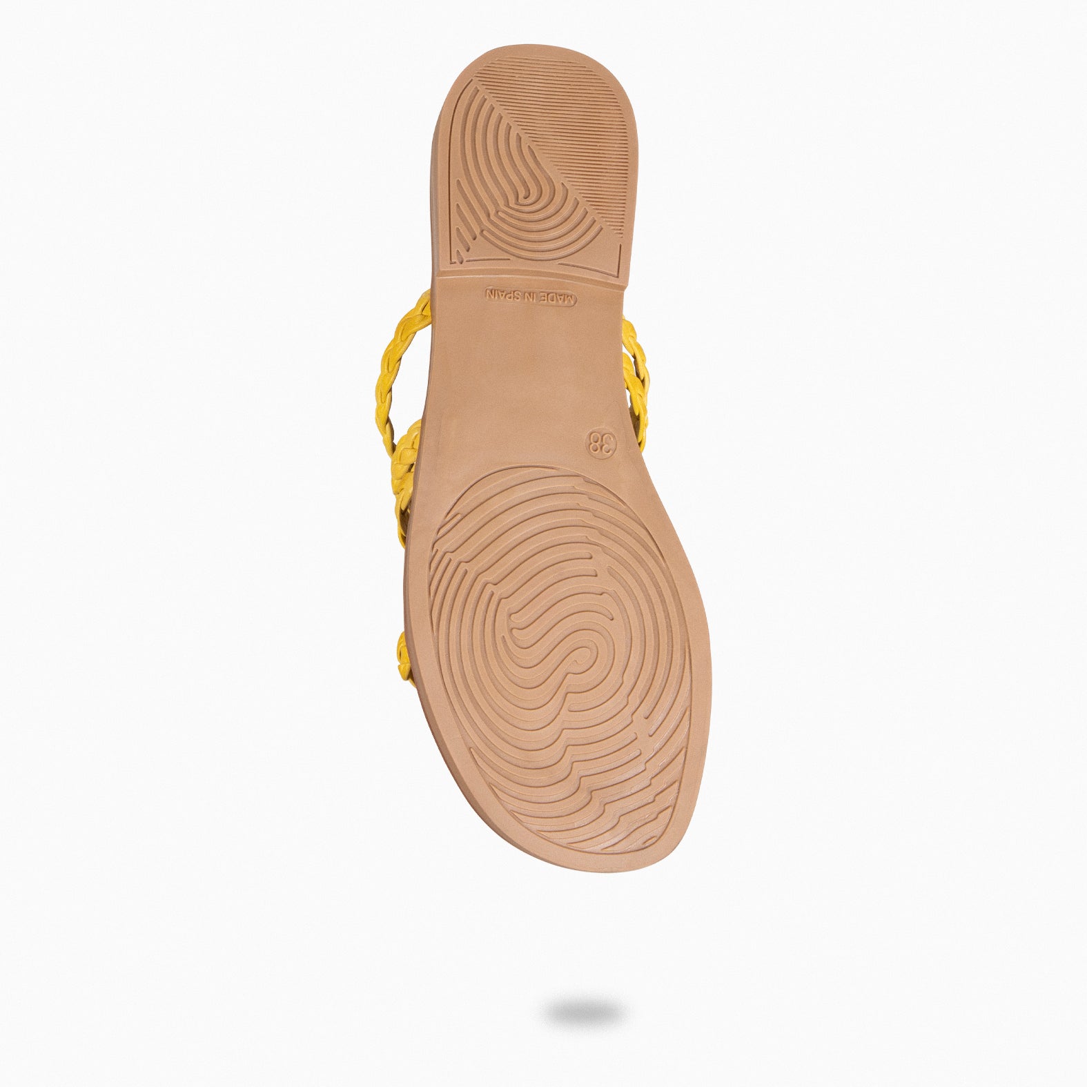 HIDRA - YELLOW BRAIDED SANDALS