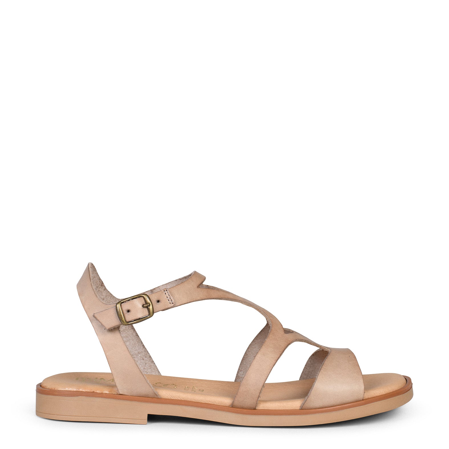 BAMBÚ – Sandales plates TAUPE