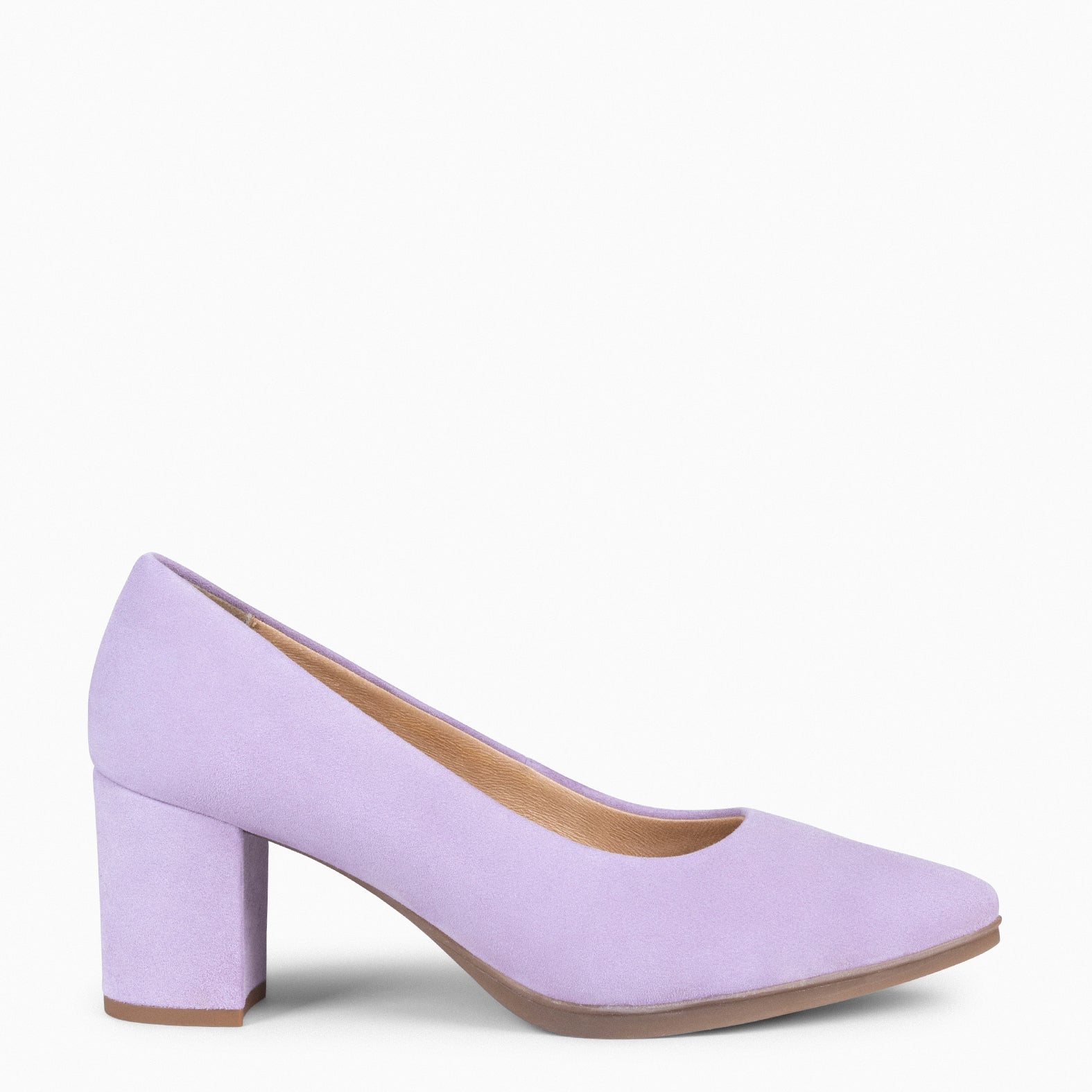 Lilac mid heel shoes Clearance