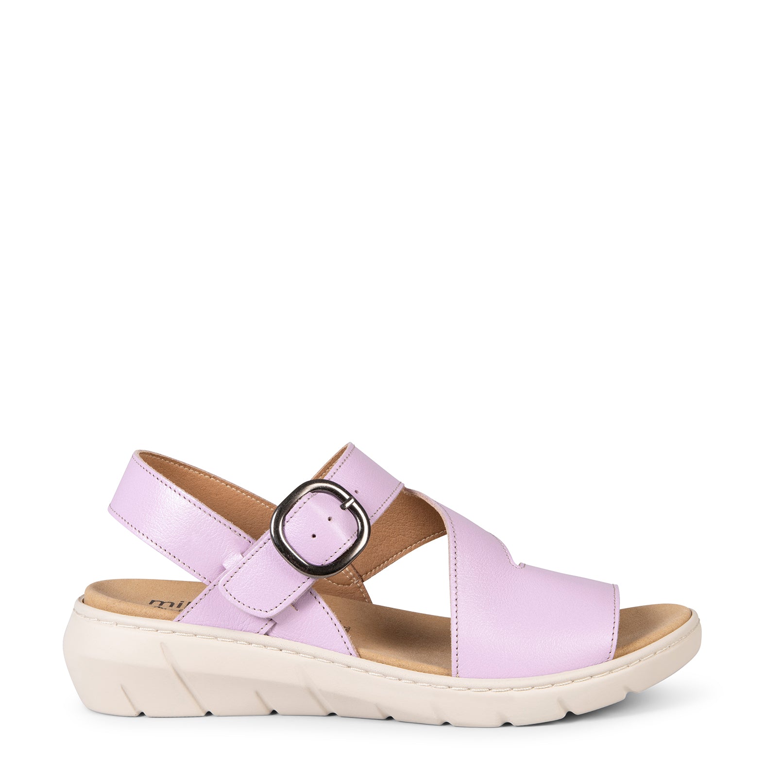 NATURA - LILAC SANDALS WITH REMOVABLE INSOLE