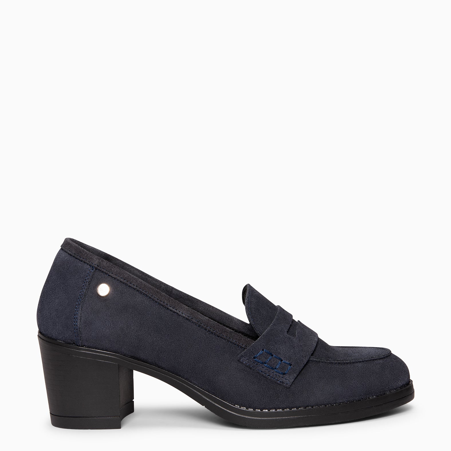 LATTÉ– Mocasín con tacón MARINO