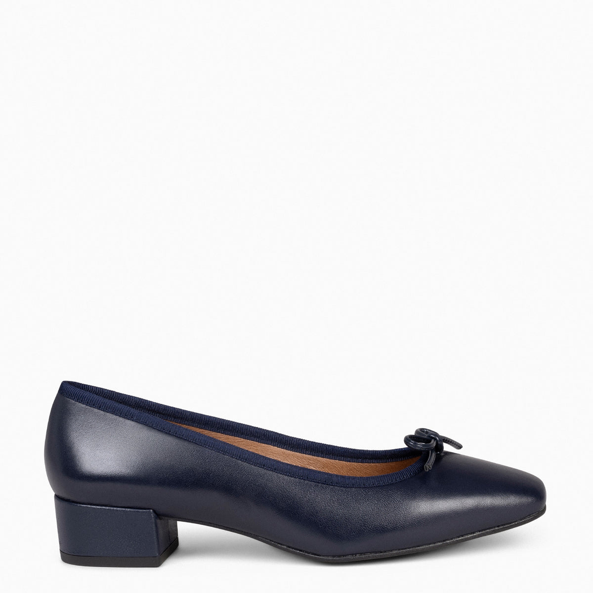 OPERA – Ballerines à talon BLEU MARINE