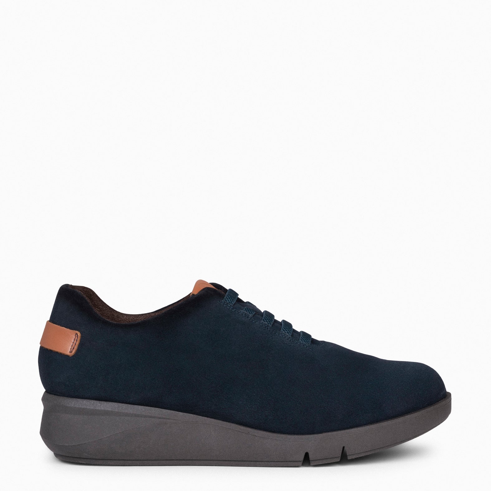 FLY - NAVY sneaker with wedge
